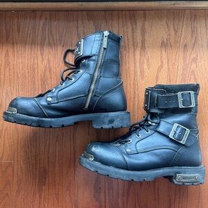 Harley-Davidson Black Leather Boots